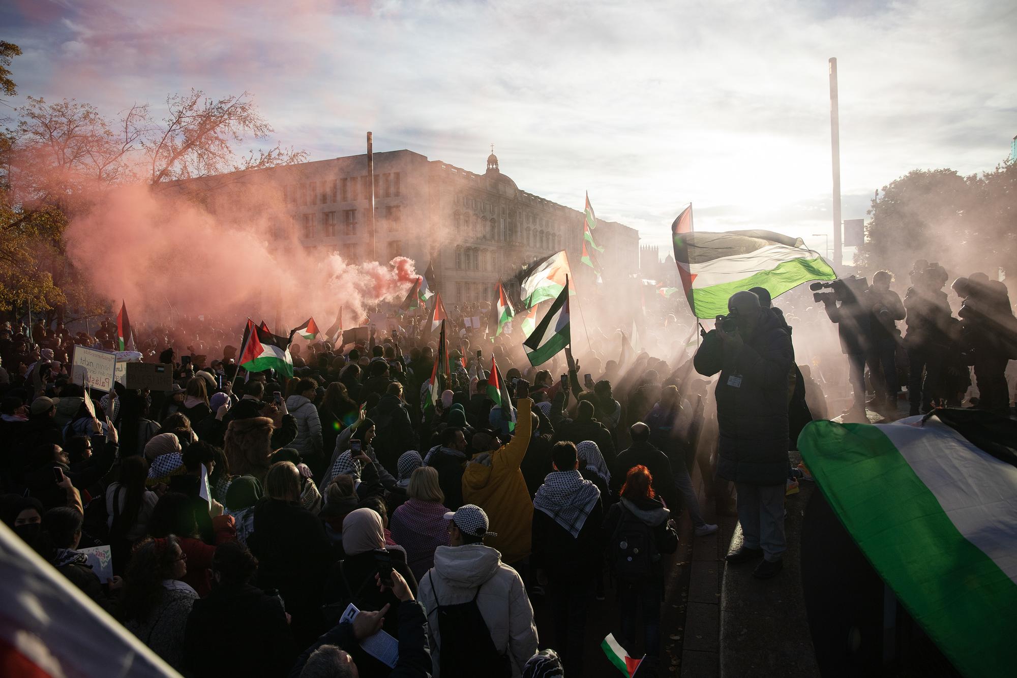Banderas Palestina Berlín